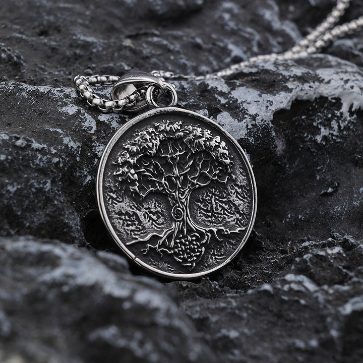 WorldNordische Wikinger-Halskette mit Lebensbaum von Yggdrasil