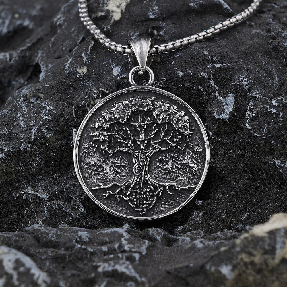 WorldNordische Wikinger-Halskette mit Lebensbaum von Yggdrasil