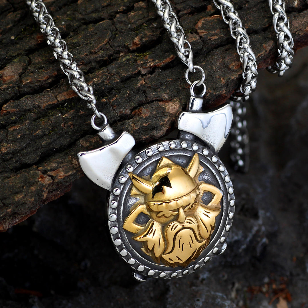 WorldNorse Viking Odin Doppelachsen Halskette