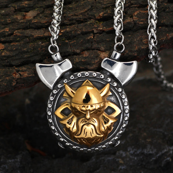 WorldNorse Viking Odin Doppelachsen Halskette