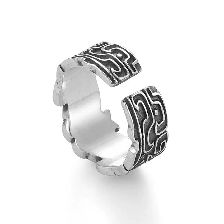 WorldNorse Herren Vintage Gefräßiger göttlicher Tierring