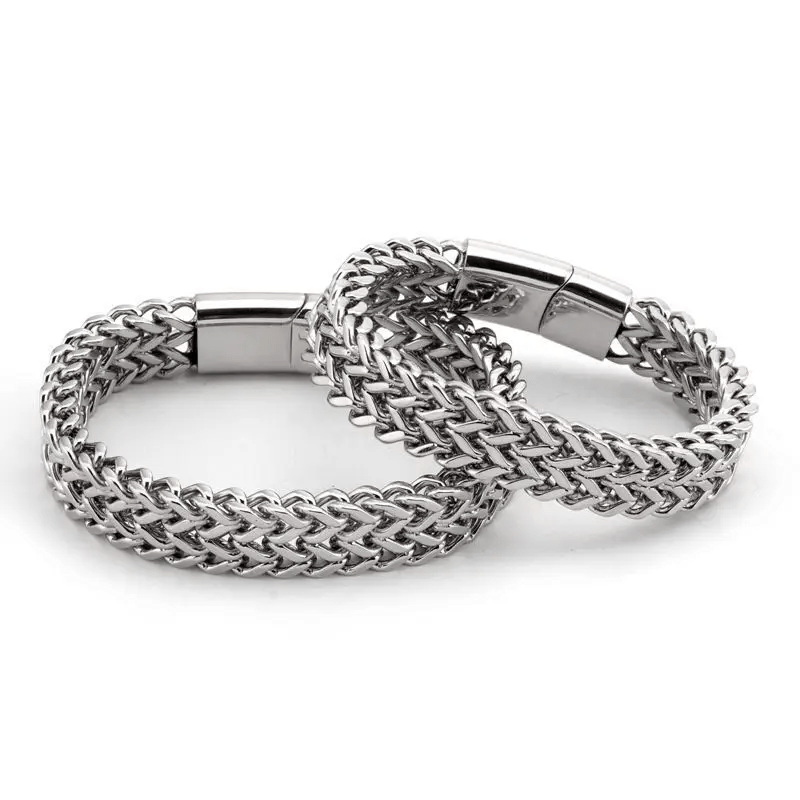 WorldNorse Klassisches zweireihiges Weizenkettenarmband