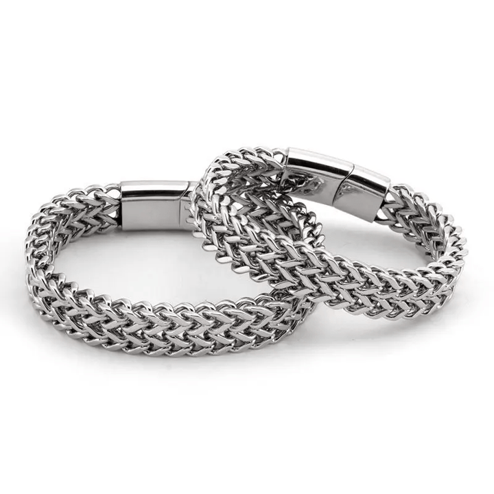 WorldNorse Klassisches zweireihiges Weizenkettenarmband