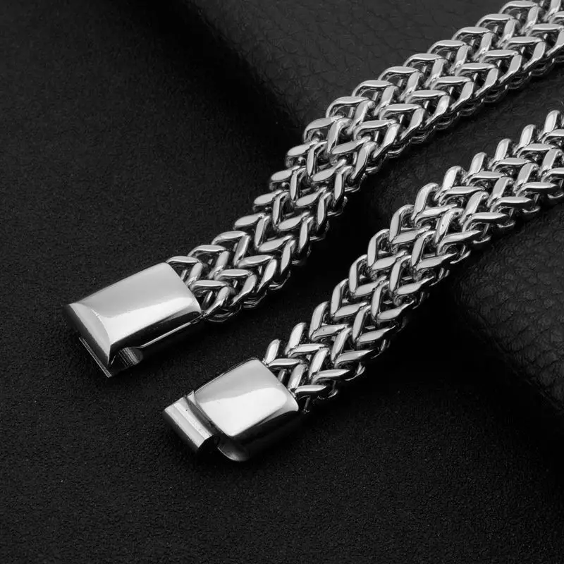 WorldNorse Klassisches zweireihiges Weizenkettenarmband