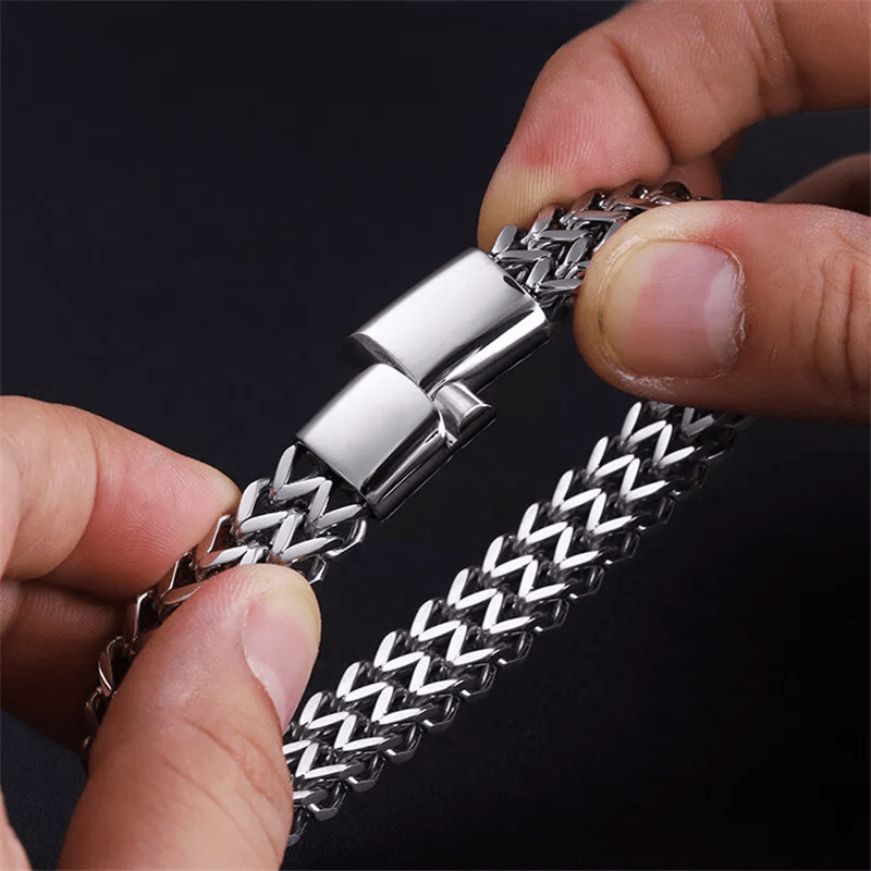 WorldNorse Klassisches zweireihiges Weizenkettenarmband