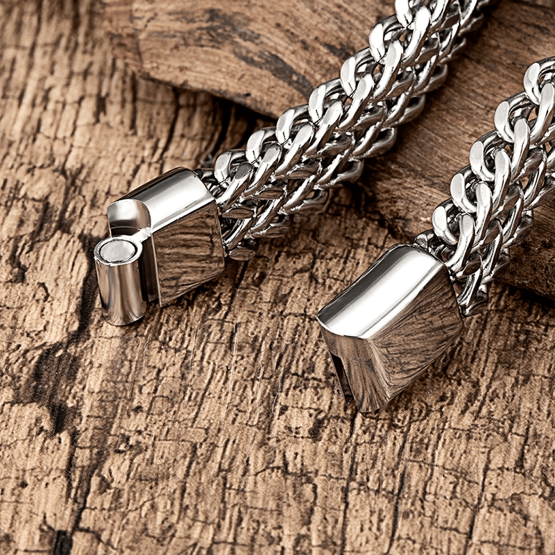 WorldNorse Klassisches zweireihiges Weizenkettenarmband
