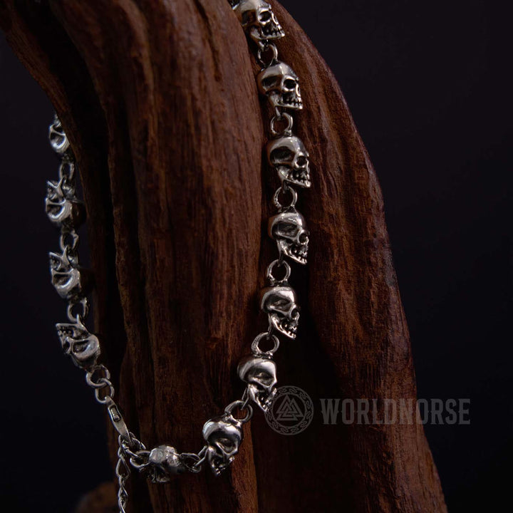 WorldNordisches Armband mit Totenkopf-Design