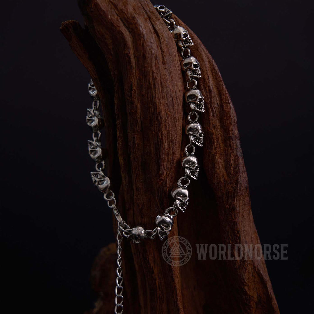 WorldNordisches Armband mit Totenkopf-Design