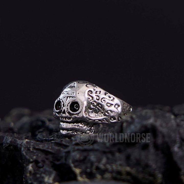 WorldNorse Gothic Totenkopf Allsehendes Auge Ring