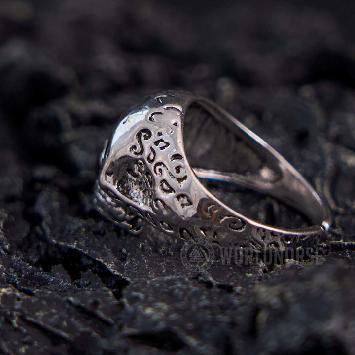 WorldNorse Gothic Totenkopf Allsehendes Auge Ring