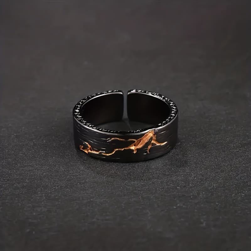 WorldNordischer goldener Steinring