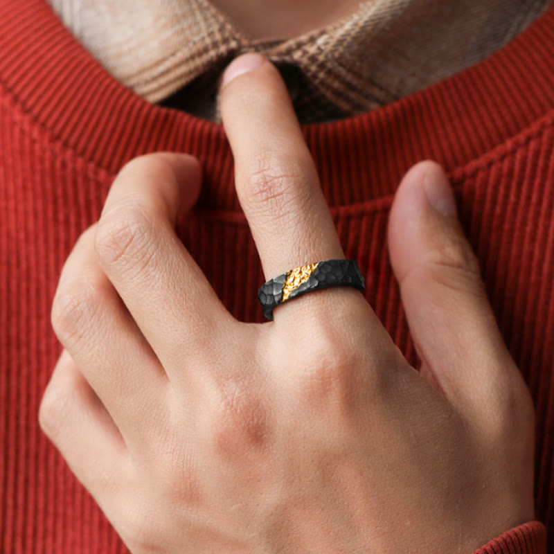 WorldNorse Handgefertigtes 999 Silber Mondlicht Berg Ring - image 1