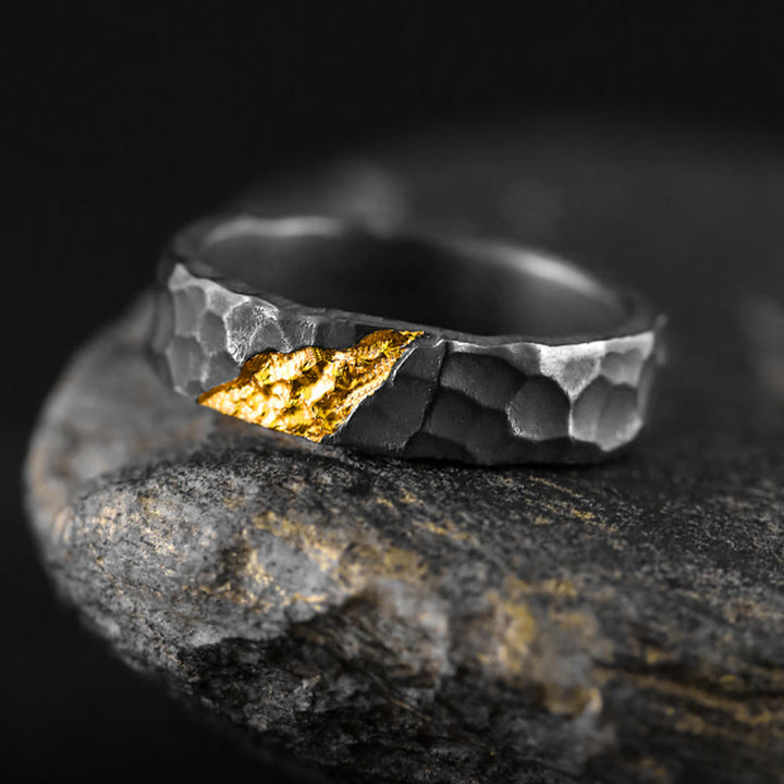 WorldNorse 999 Sterling Silber Mondlicht Berg Ring