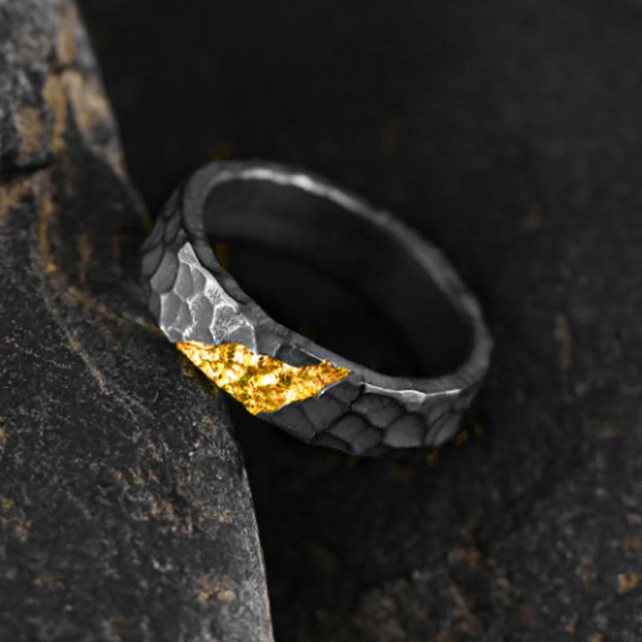 WorldNorse 999 Sterling Silber Mondlicht Berg Ring