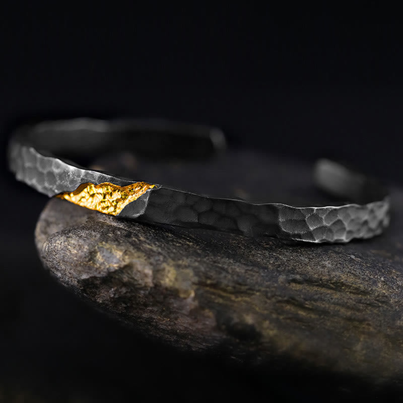 WorldNorse 999 Sterling Silber Mondlicht-Berg-Armband