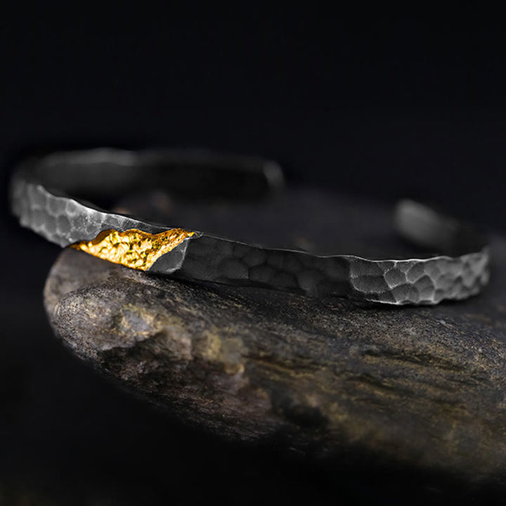 WorldNorse Handgefertigtes 999 Silber Mondlicht-Berg-Armband - image 4