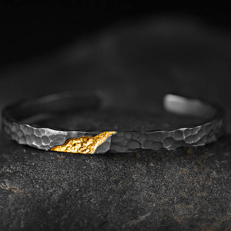 WorldNorse Handgefertigtes 999 Silber Mondlicht-Berg-Armband - Armband - image 0