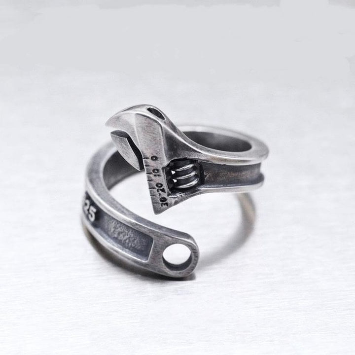 WorldNorse Sterling Silber Motorrad Schraubenschlüssel Ring