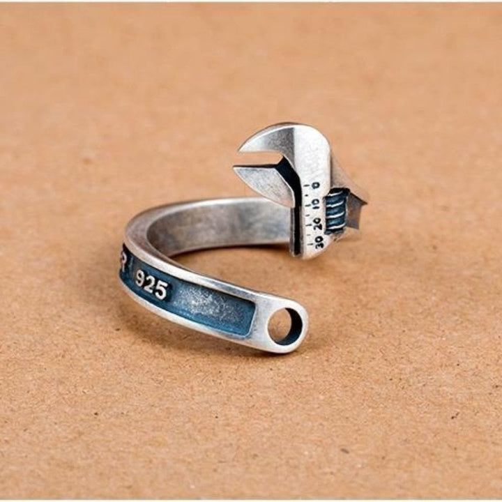 WorldNorse Sterling Silber Motorrad Schraubenschlüssel Ring