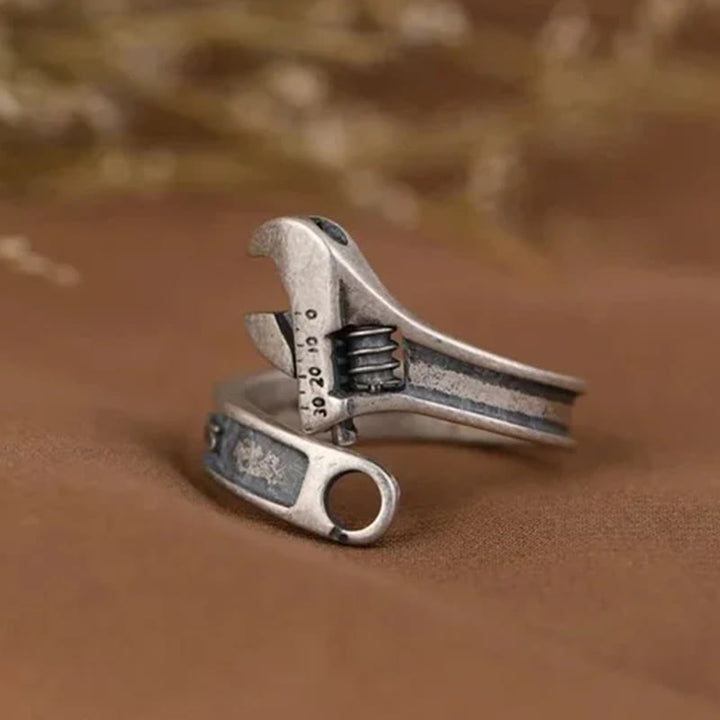 WorldNorse Sterling Silber Motorrad Schraubenschlüssel Ring