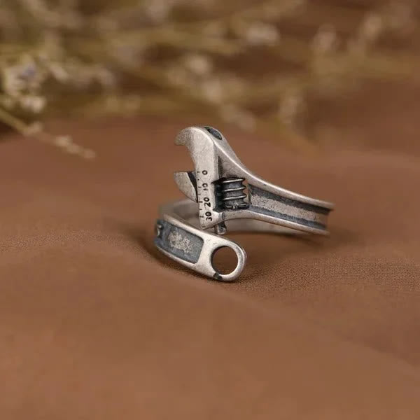 WorldNorse Sterling Silber Motorrad Schraubenschlüssel Ring