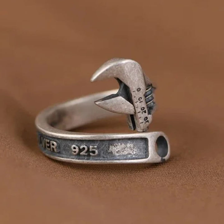 WorldNorse Sterling Silber Motorrad Schraubenschlüssel Ring