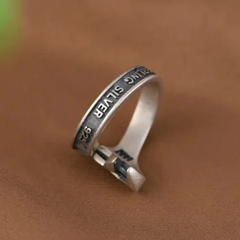 WorldNorse Sterling Silber Motorrad Schraubenschlüssel Ring