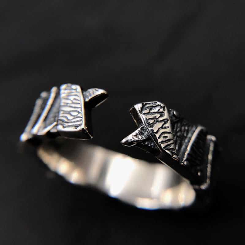 WorldNordischer Ring mit Narbenstruktur