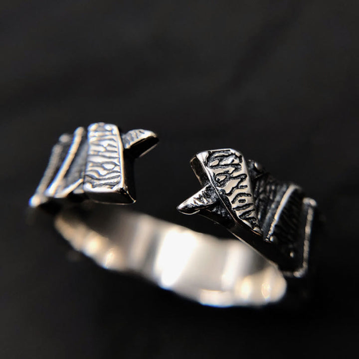 WorldNordischer Ring mit Narbenstruktur