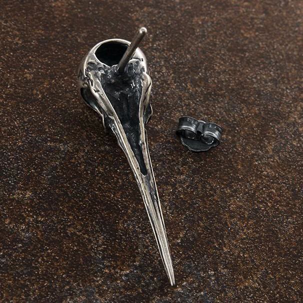 WorldNorse Ohrstecker mit Kolibri-Totenkopf
