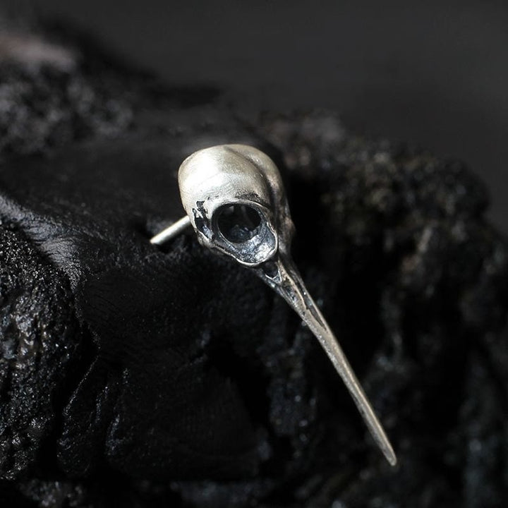 WorldNorse Ohrstecker mit Kolibri-Totenkopf