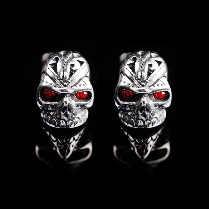 WorldNorse Gothic Rote Augen Teufel Ohrringe