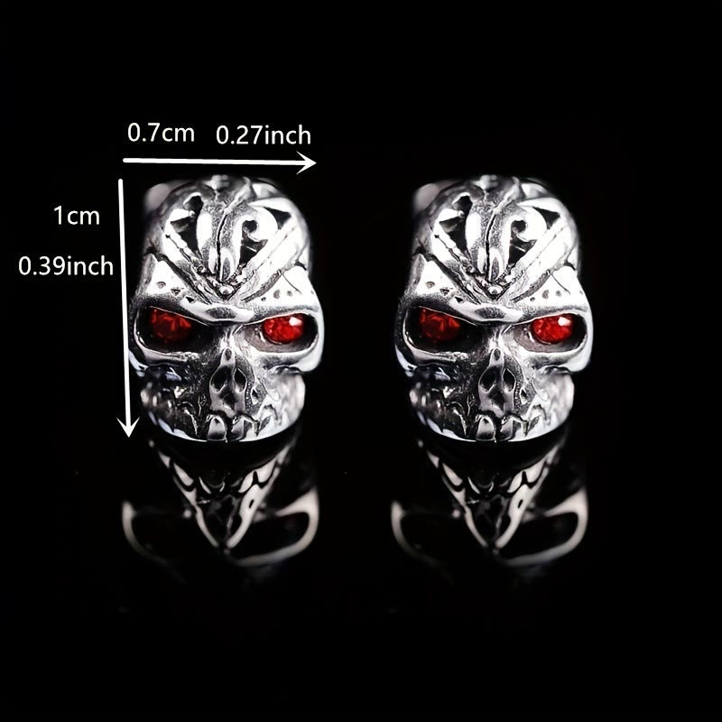 WorldNorse Gothic Rote Augen Teufel Ohrringe