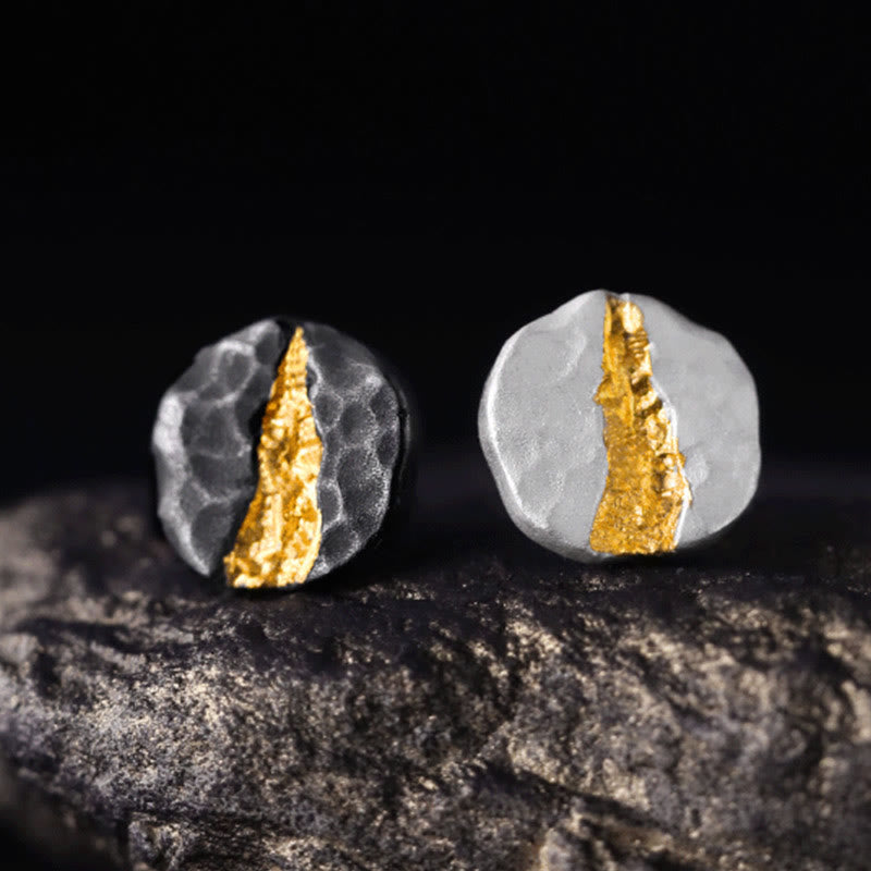 WorldNorse 999 Sterling Silber Mondlicht-Berg-Ohrringe