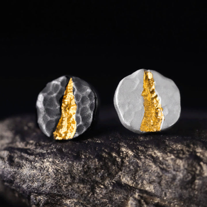 WorldNorse 999 Sterling Silber Mondlicht-Berg-Ohrringe
