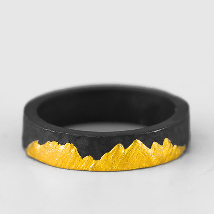 WorldNorse 999 Sterling Silber Berggipfel Ring