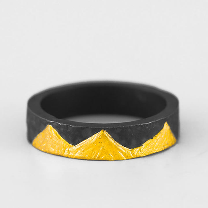 WorldNorse 999 Sterling Silber Berggipfel Ring