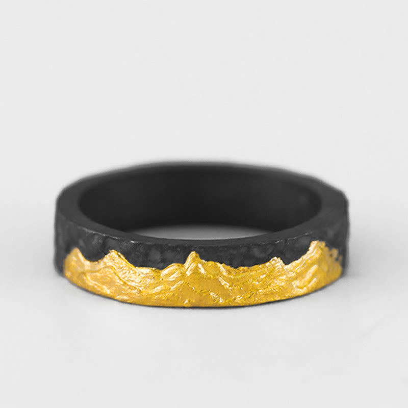 WorldNorse 999 Sterling Silber Berggipfel Ring