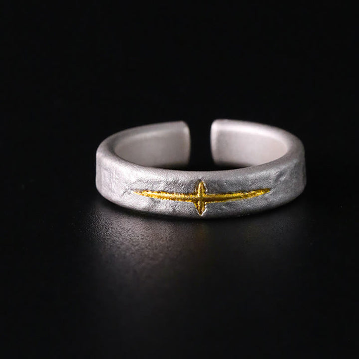 WorldNorse Starburst-Ring aus 999er Sterlingsilber