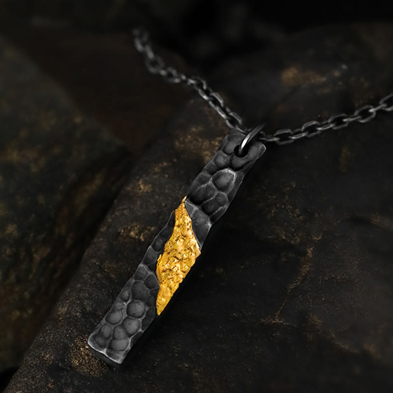 WorldNorse Handgefertigtes 999 Silber Mondlicht Berg Halskette - With 55cm Silver Chain - image 0
