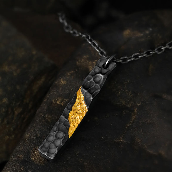 WorldNorse Handgefertigtes 999 Silber Mondlicht Berg Halskette - With 55cm Silver Chain - image 0