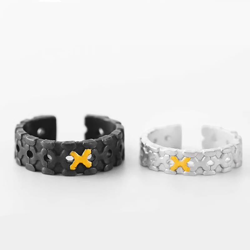 WorldNorse 999 Sterling Silber X Siegelring