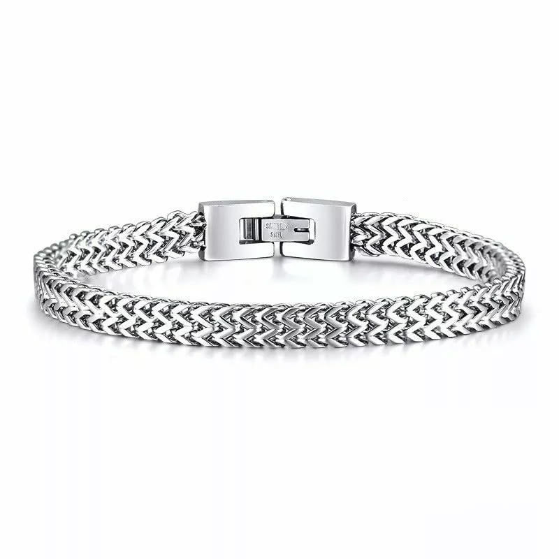 WorldNorse Weizenarmband aus Edelstahl