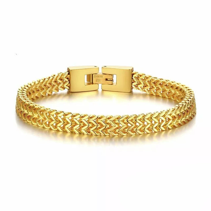 WorldNorse Weizenarmband aus Edelstahl