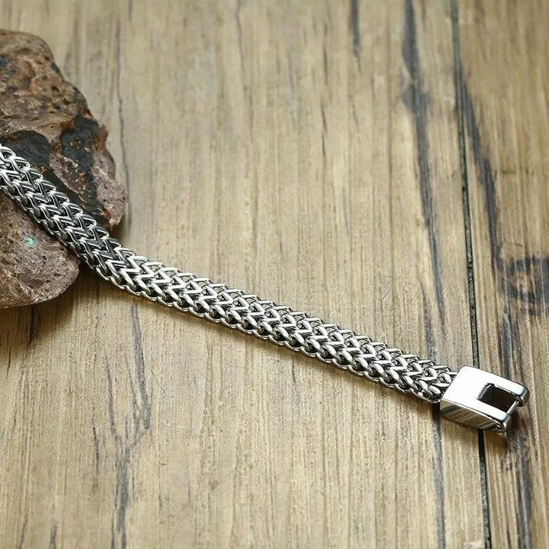 WorldNorse Weizenarmband aus Edelstahl