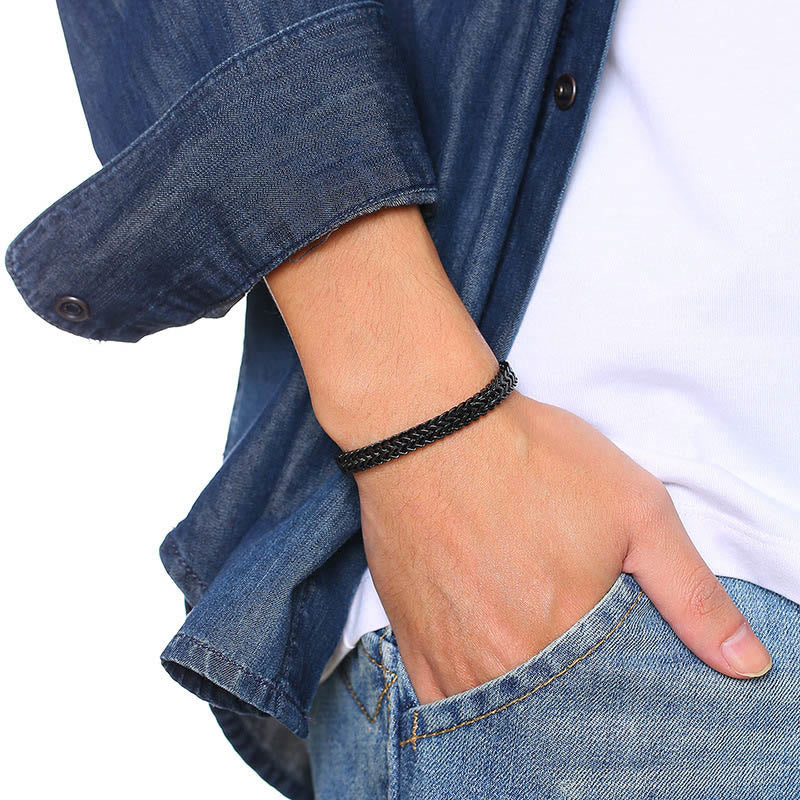 WorldNorse Weizenarmband aus Edelstahl