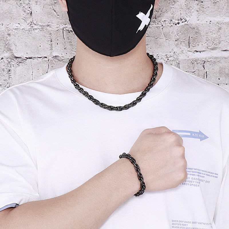 WorldNorse Retro Dot Twist Armband / Halskette