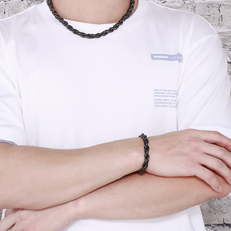 WorldNorse Retro Dot Twist Armband / Halskette