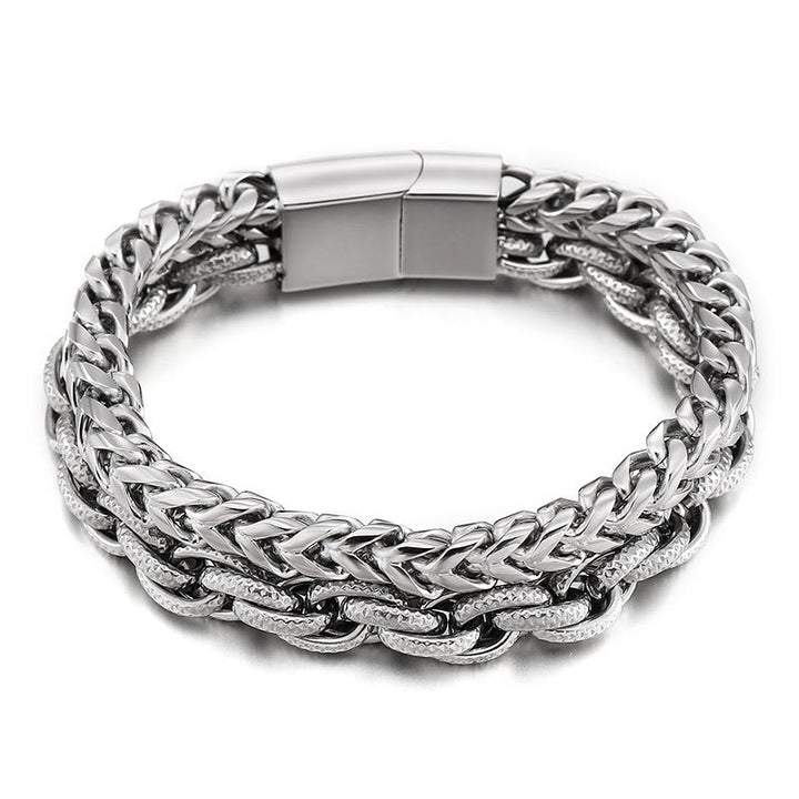 WorldNorse Schweres Kettenglied-Edelstahlarmband