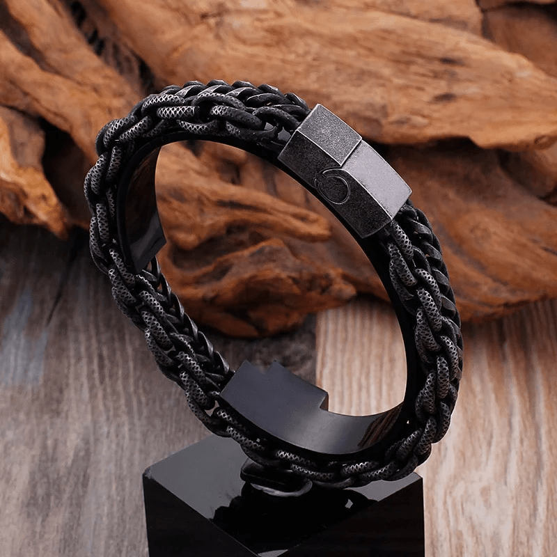WorldNorse Schweres Kettenglied-Edelstahlarmband